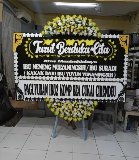Papan Bunga Duka Kamasan Klungkung